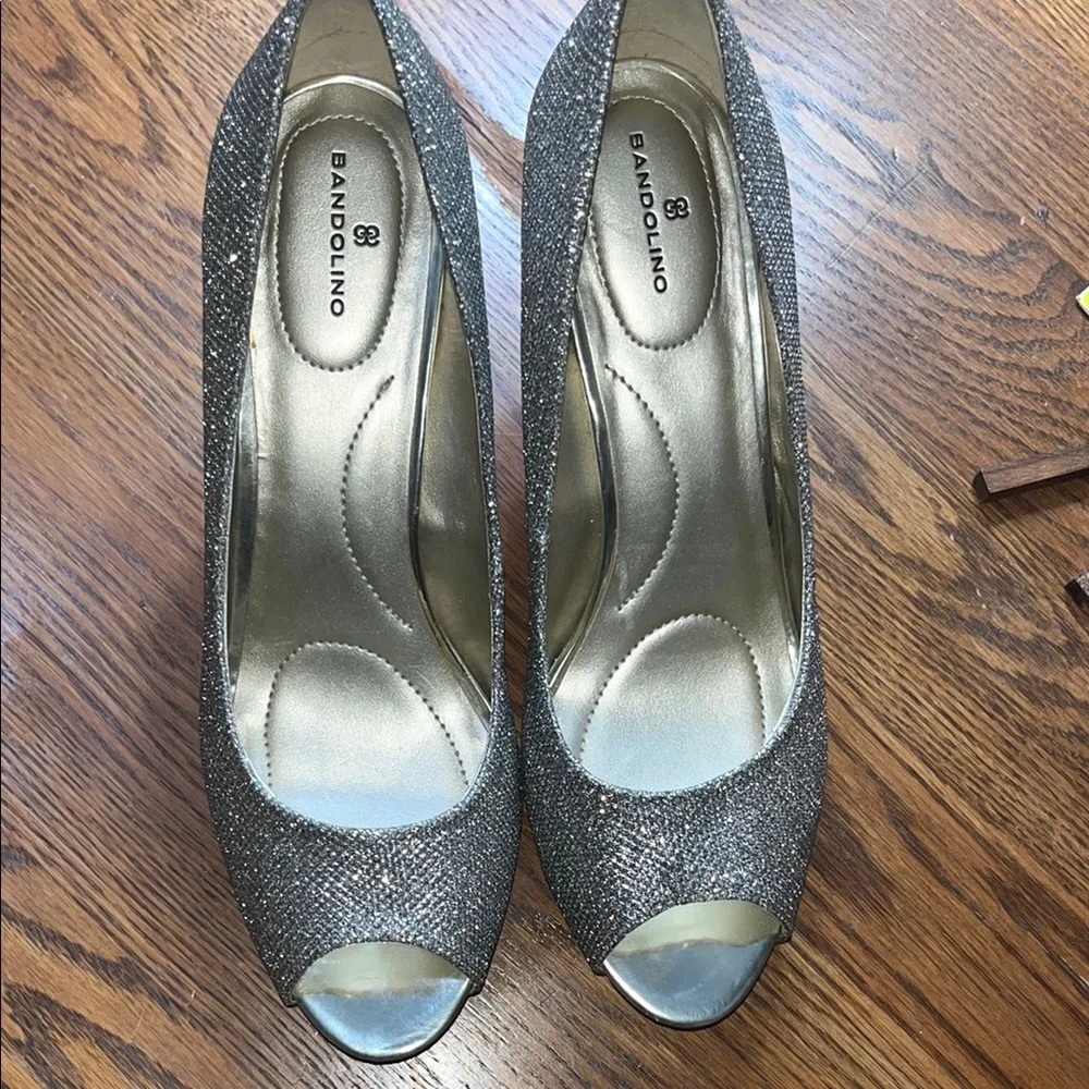 Bandolino Stiletto Peep Toe Heels - Picture 5 of 8